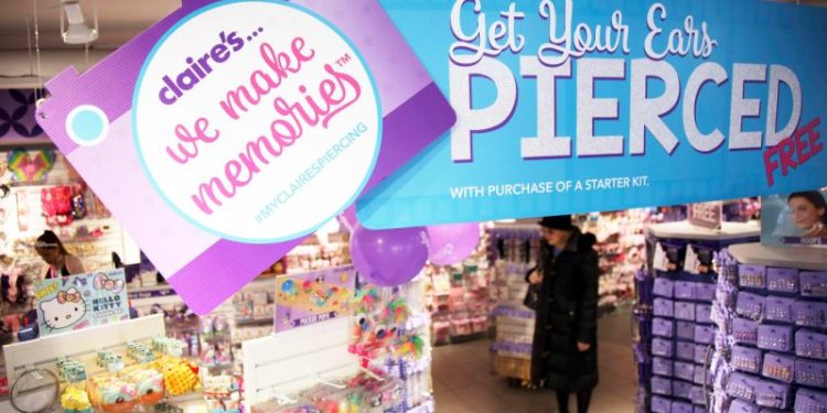 Claire’s, known for piercing millions of teens’ ears, files for Chapter 11
